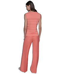 Karl Lagerfeld Paris Women's Scalloped-Trim Sweater