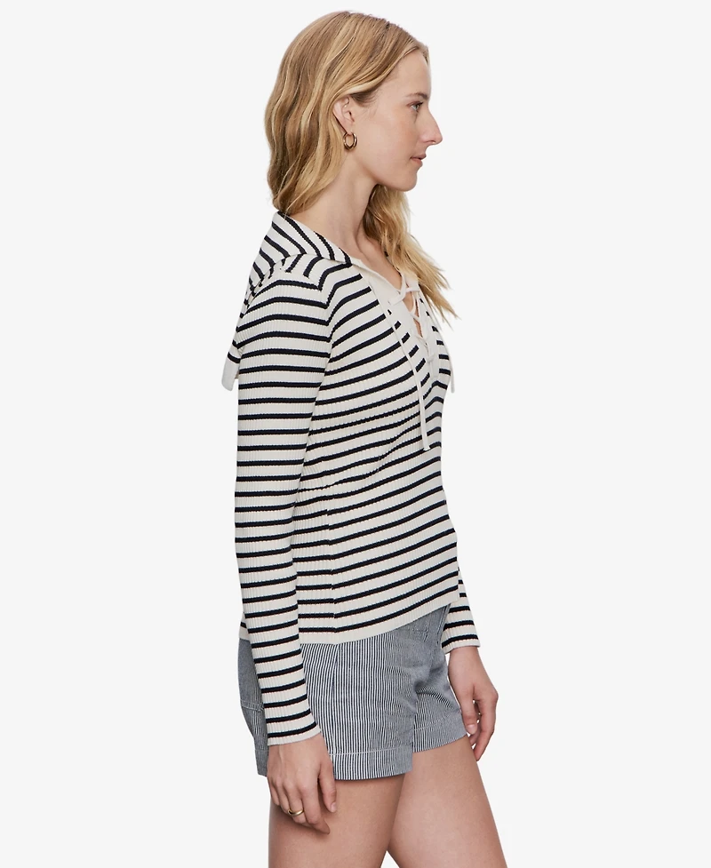 Sanctuary Women's Lace Up Pop Over Top