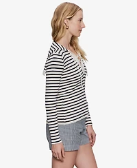 Sanctuary Women's Lace Up Pop Over Top