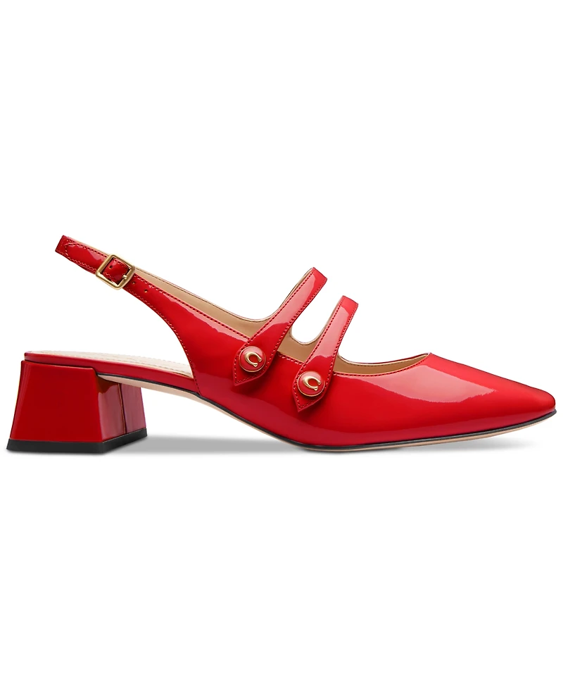 Coach Women's Winley Patent Leather Slip-On Pumps