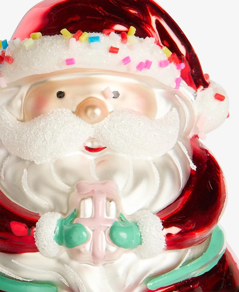 Holiday Lane Sugar Plum Sweet Santa Ornament, Macy's Exclusive