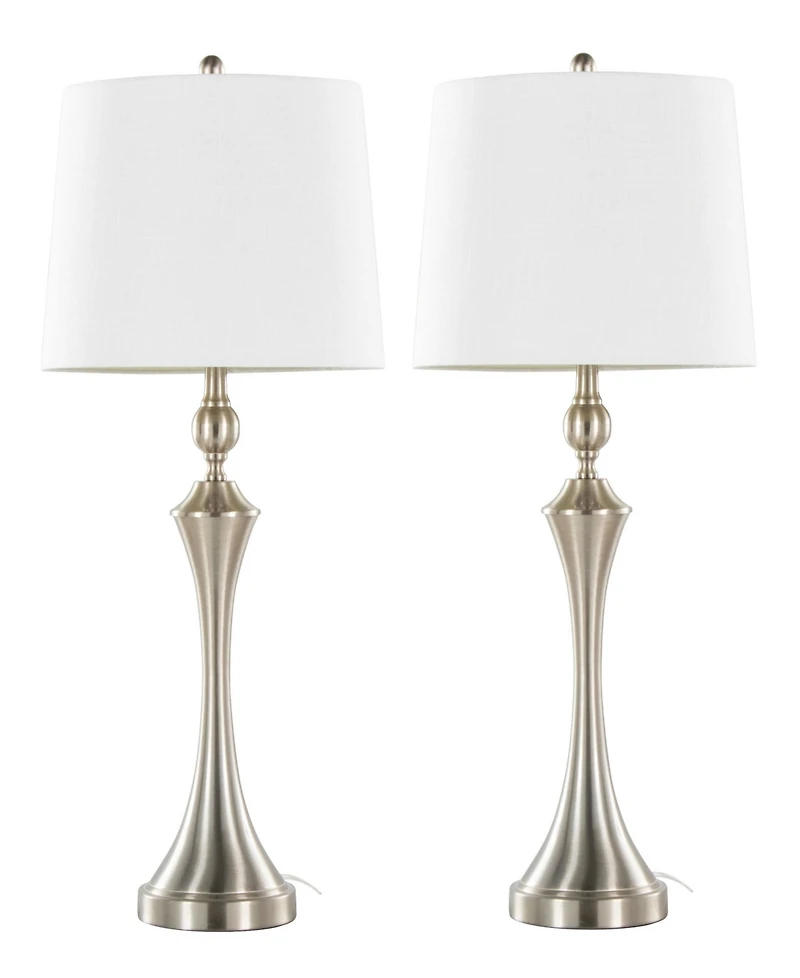 Lumisource 30" Metal Flint Table Lamp, Set of 2