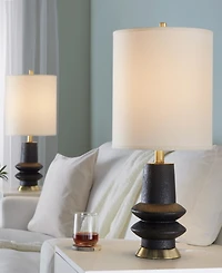 Lumisource 26" Polyresin Lloyd Contemporary Table Lamp, Set of 2