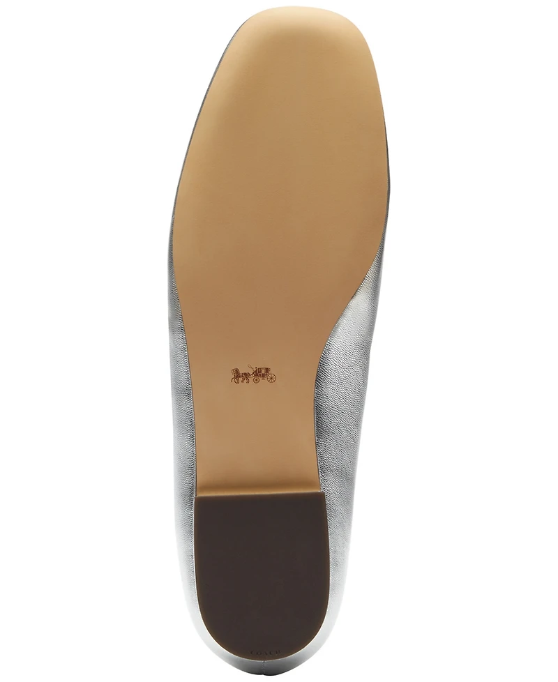 Coach Women's Winley Double Buckle Mary Jane Ballet Flats