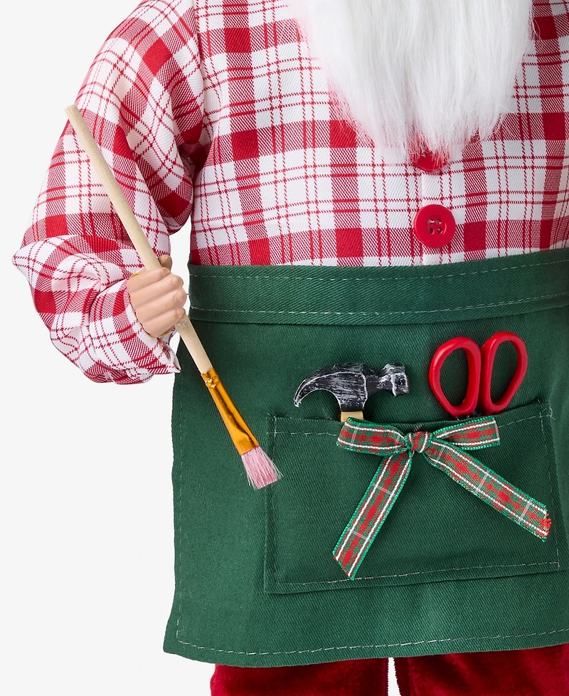 Holiday Lane Heritage Caucasian Artist Santa, Macy's Exclusive