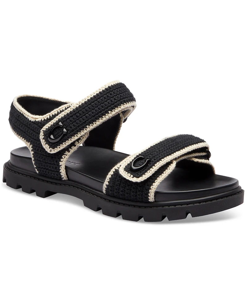 Coach Women's Brynn Double-Band Sporty Lug-Sole Footbed Sandals
