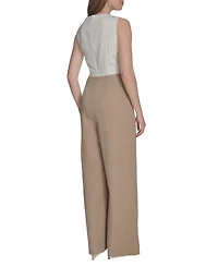 Tommy Hilfiger Women's Colorblocked Side-Drape Jumpsuit