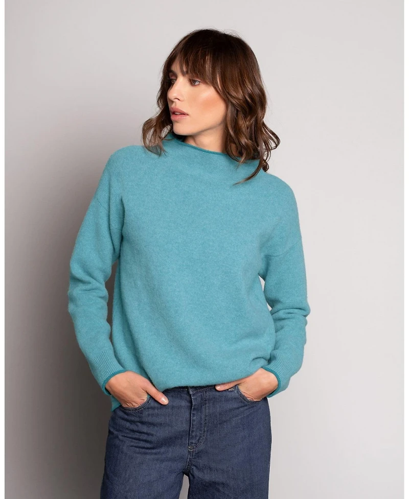 Celtic & Co. Women's Felted Funnel Neck Sweater