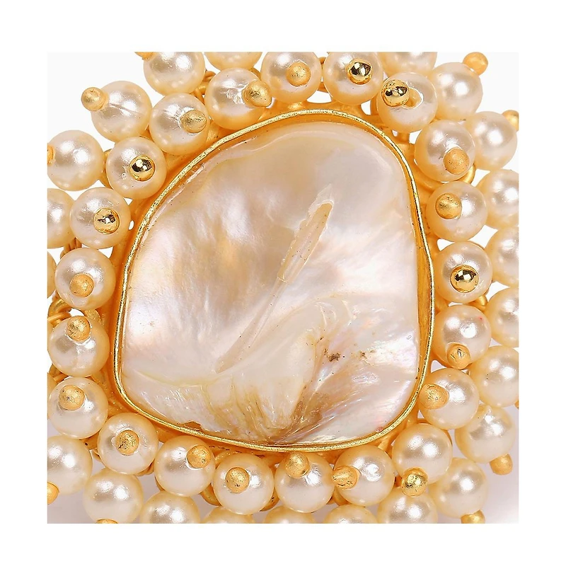 Sohi Women's Cluster Stone Statement Ring