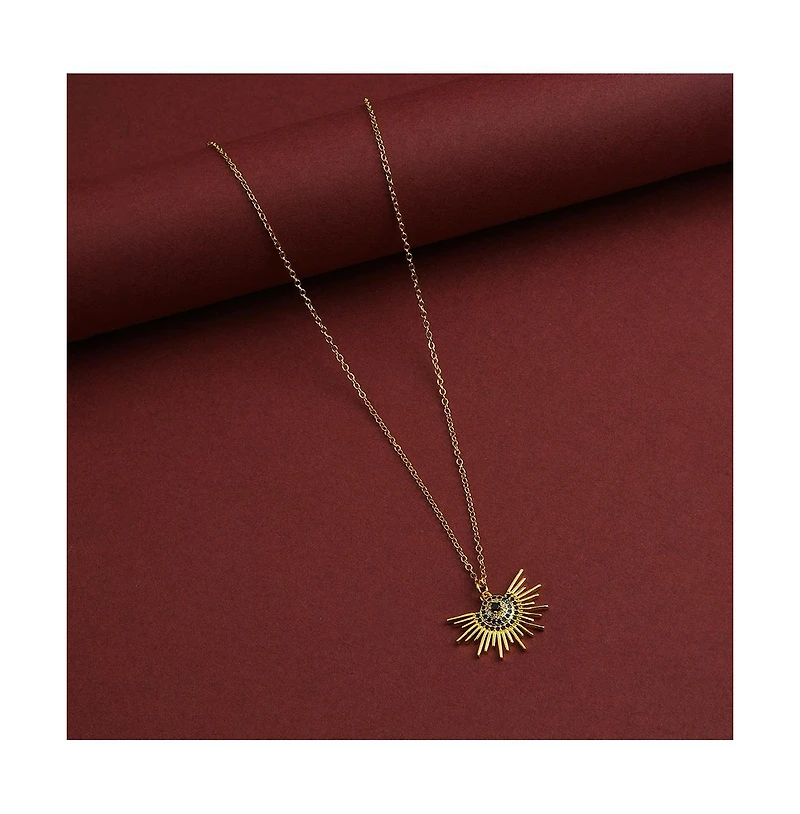 Sohi Women's Half-Sol Pendant Necklace