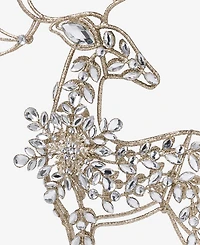 Holiday Lane Opulence Iron and Gem Deer Figurine, Macy's Exclusive
