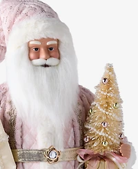 Holiday Lane Opulence Caucasian Santa With Gold Gifts, Macy's Exclusive