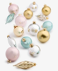 Holiday Lane Opulence Set of 22 Glass Mixed Ornaments, Macy's Exclusive