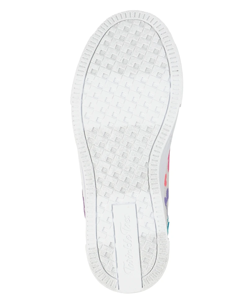 Skechers Toddler Girls Twinkle Toes: Sparks - Cloud Cutie Light-Up Fastening Strap Casual Sneakers from Finish Line