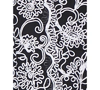 Alex Evenings Women's 3/4-Sleeve Embroidered Blouse