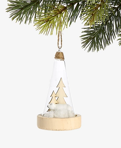 Holiday Lane Tree and Polar Bear Ornament, Macy's Exclusive