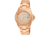 Invicta Women's 22708 Angel Quartz 3 Hand Rose Gold Dial Watch