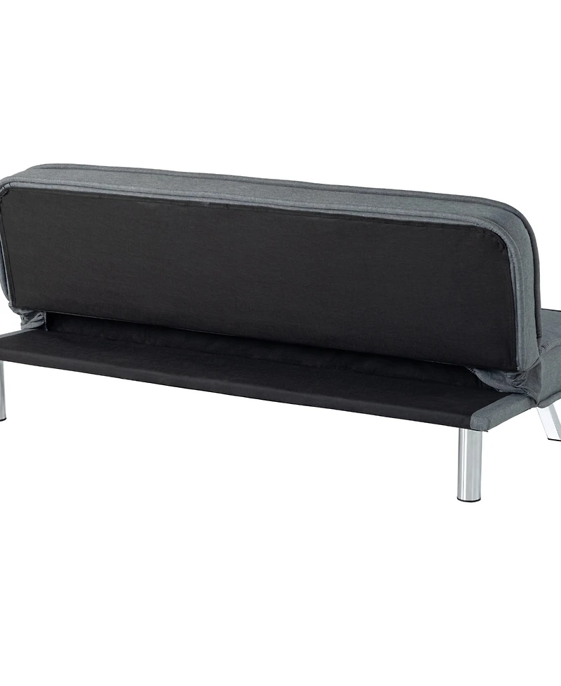 Serta 66.1" Polyester Trinity Convertible Futon