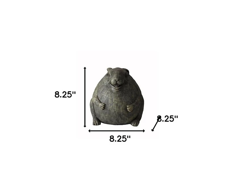 Adorable Chubby Rabbit Garden Statue for Decorative Garden Accents