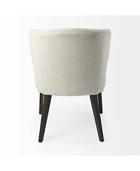 Upholstered Wingback Side Chair for Dining Table or Accent Seating