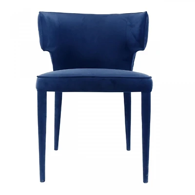 Velvet Wrapped Dining Chair for Stylish Kitchen or Dining Room Seating