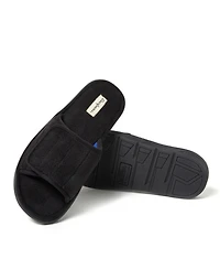 Dearfoams Men's Collin Terry Adjustable Shower Slide House Slipper