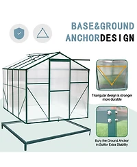 Streamdale 6'x8' Polycarbonate Greenhouse - Walk-in