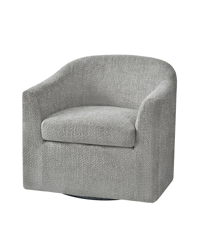 Azahara Modern Slipcovered Swivel Armchair