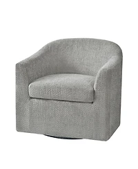 Azahara Modern Slipcovered Swivel Armchair