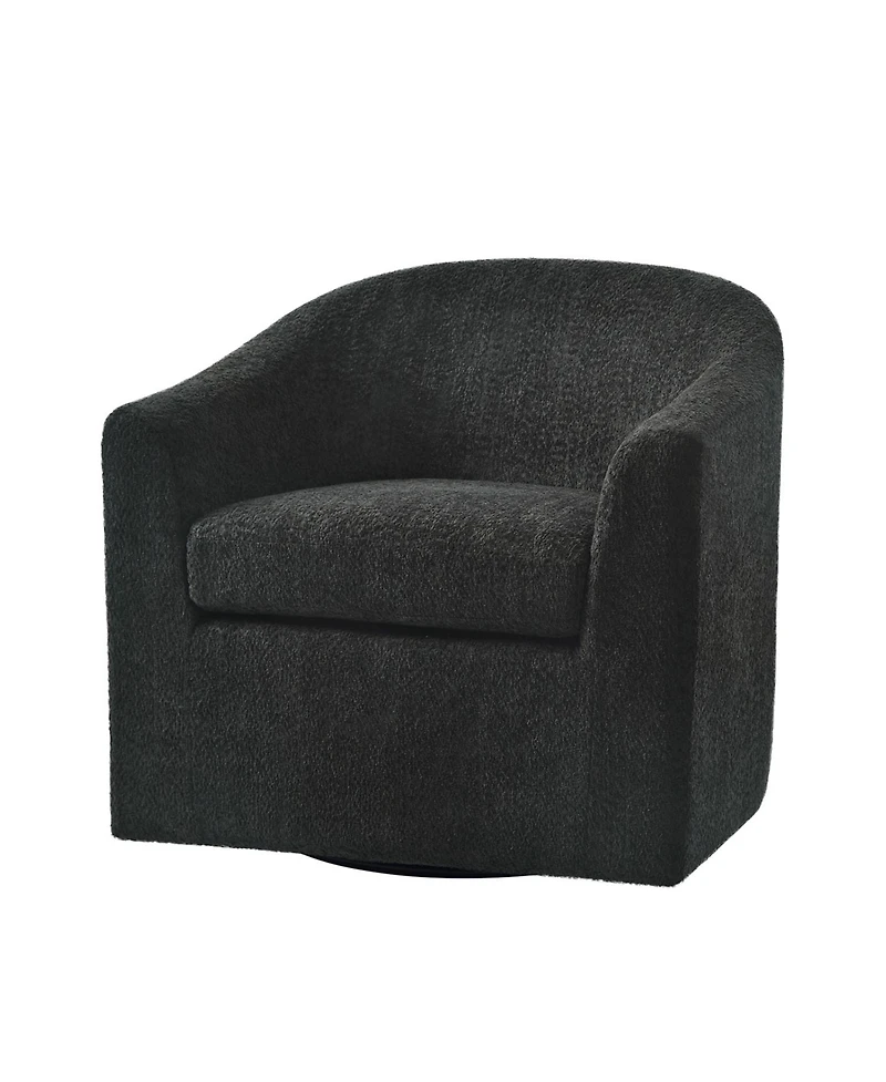 Azahara Modern Slipcovered Swivel Armchair