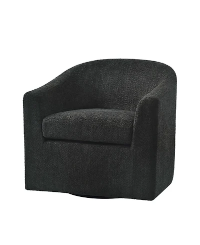Azahara Modern Slipcovered Swivel Armchair
