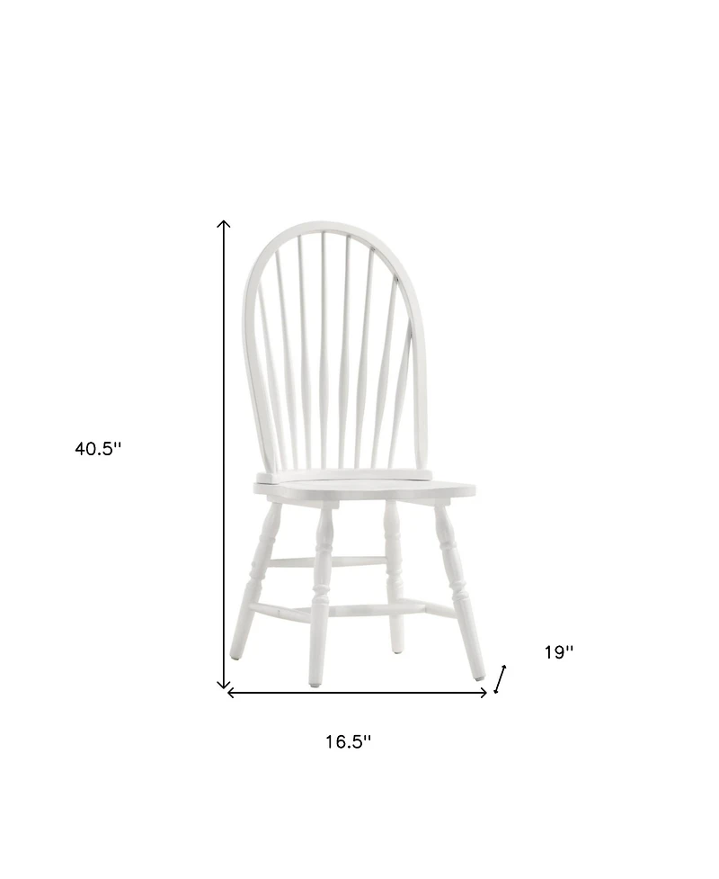 Wood Windsor Back Dining Chair for Kitchen or Dining Table Seating