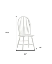 Wood Windsor Back Dining Chair for Kitchen or Dining Table Seating
