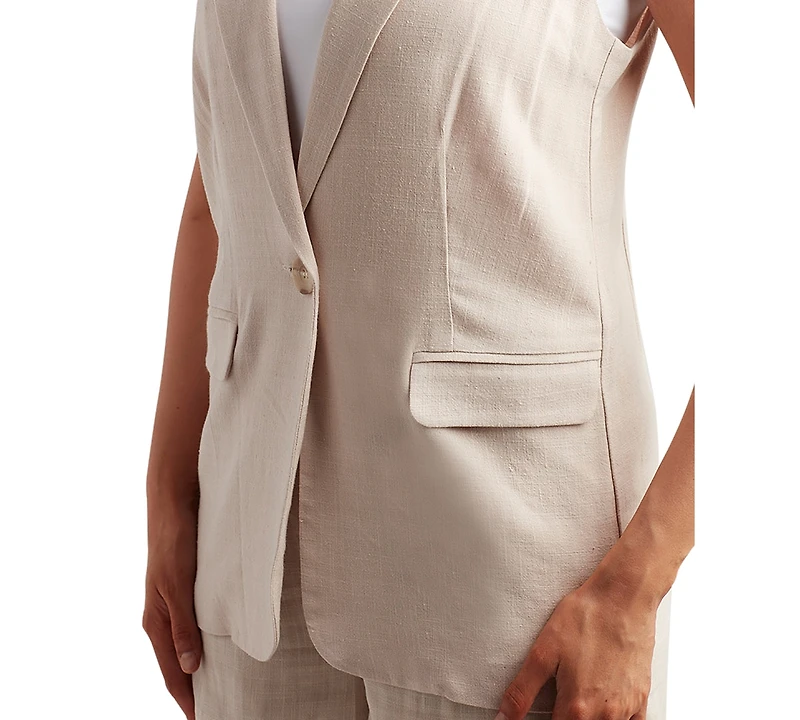 Bcx Juniors' Linen-Blend Vest