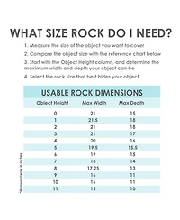 Outdoor Polyresin Landscape Rock Septic Cover with Stakes