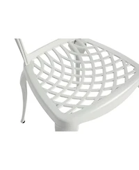 Streamdale 3-Piece Rustproof Aluminum Bistro Set 2 Chairs, Round Table