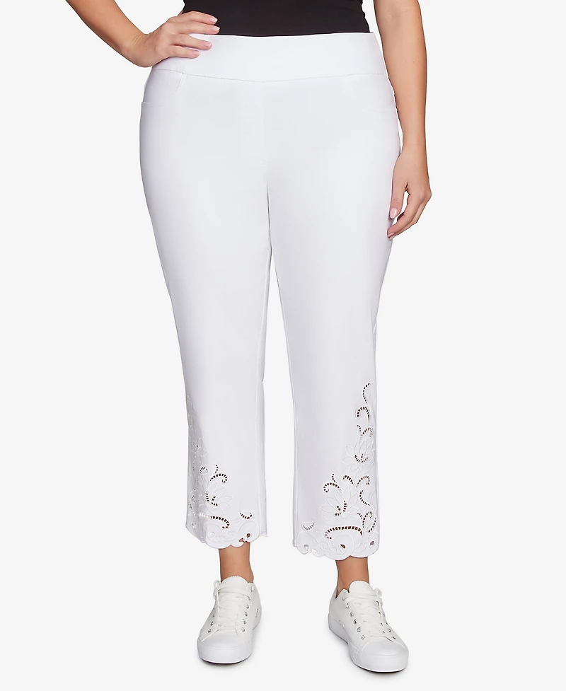 Ruby Rd. Plus Embroidered Ankle Pant
