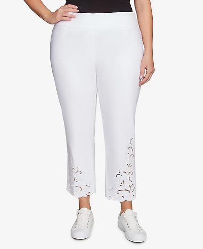 Ruby Rd. Plus Embroidered Ankle Pant