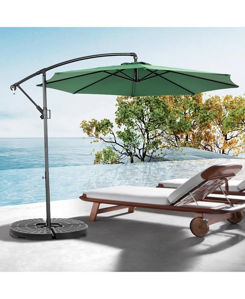 Streamdale Best Choice Products 10ft Hanging Patio Umbrella with Tilt, Polyester Shade