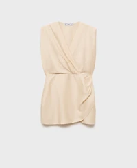 Mango Women's Lyocell Wrap Dress