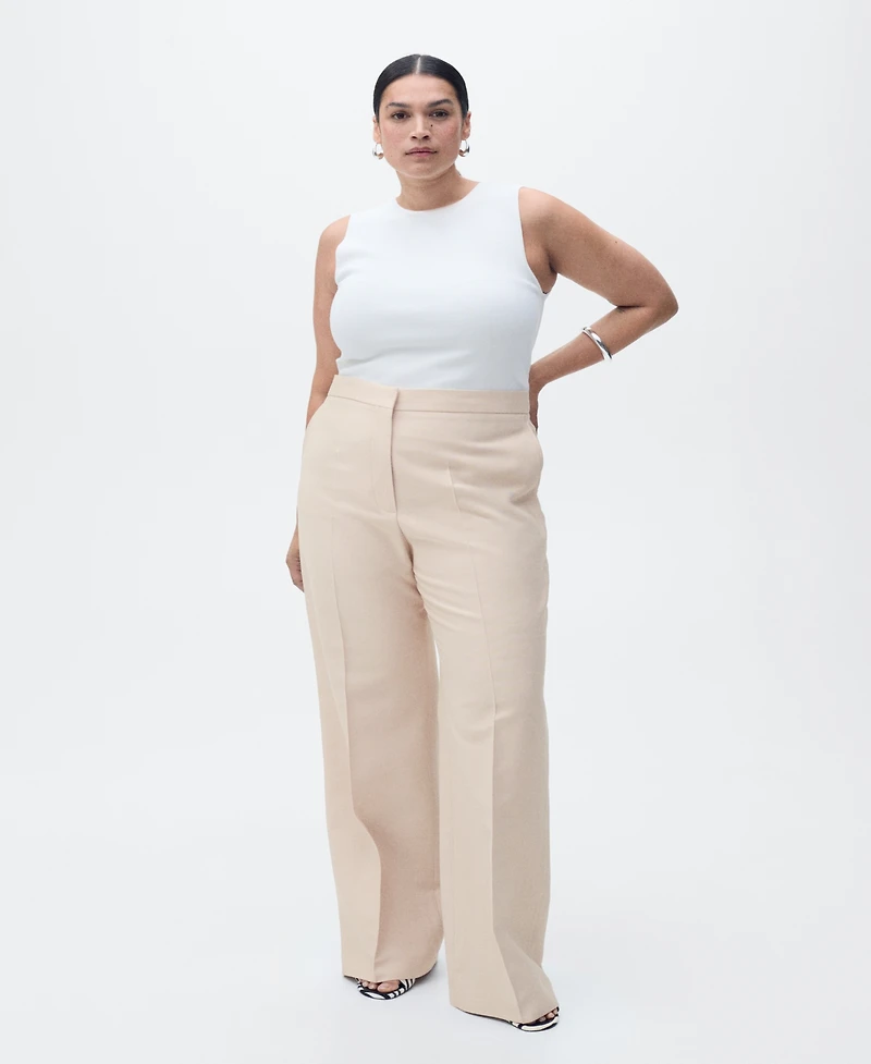 Mango Women's Straight Suit Pants