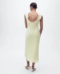 Mango Women's Wrinkled Effect Midi Dress