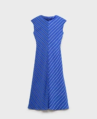 Mango Women's Combined Striped Flared Dress