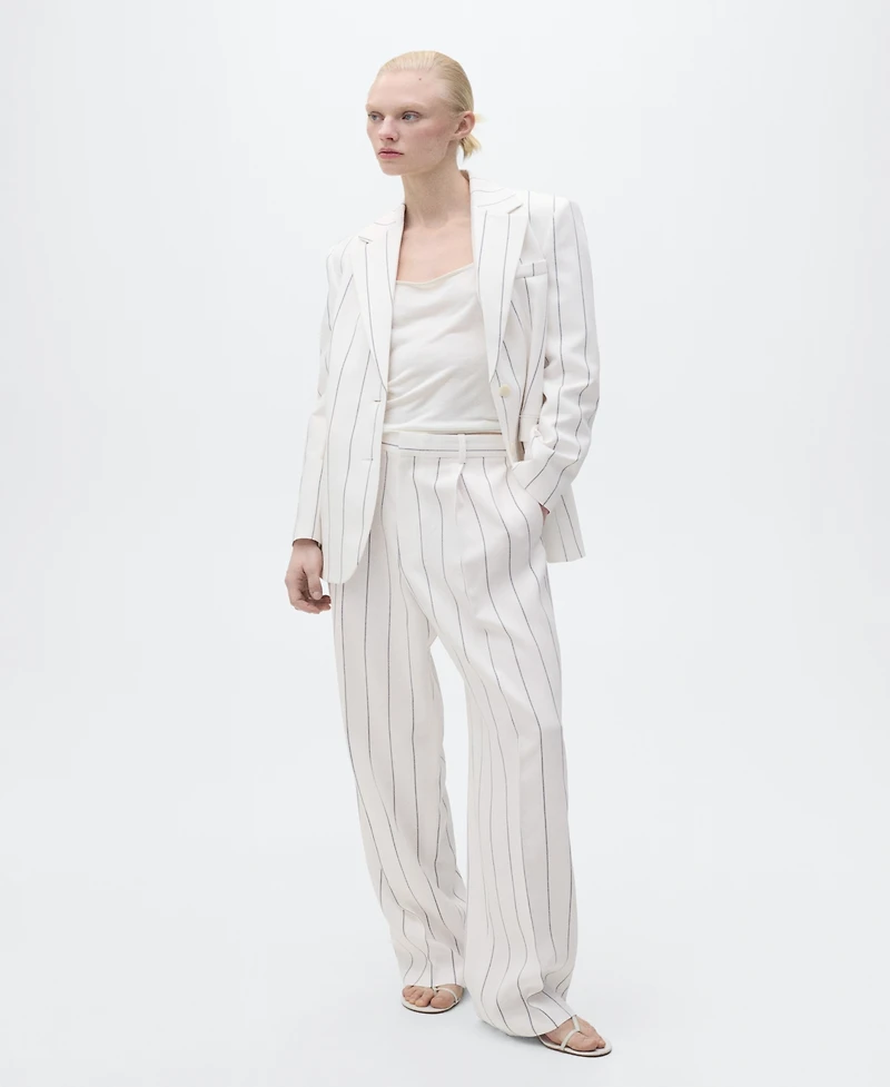 Mango Women's Striped Suit Pants