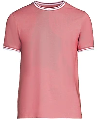 Lands' End Men's Short Sleeve Soft Pique Crew Tee