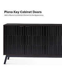 Modern Beat 63"Wide 4 door Sideboard with Adjustable Shelf