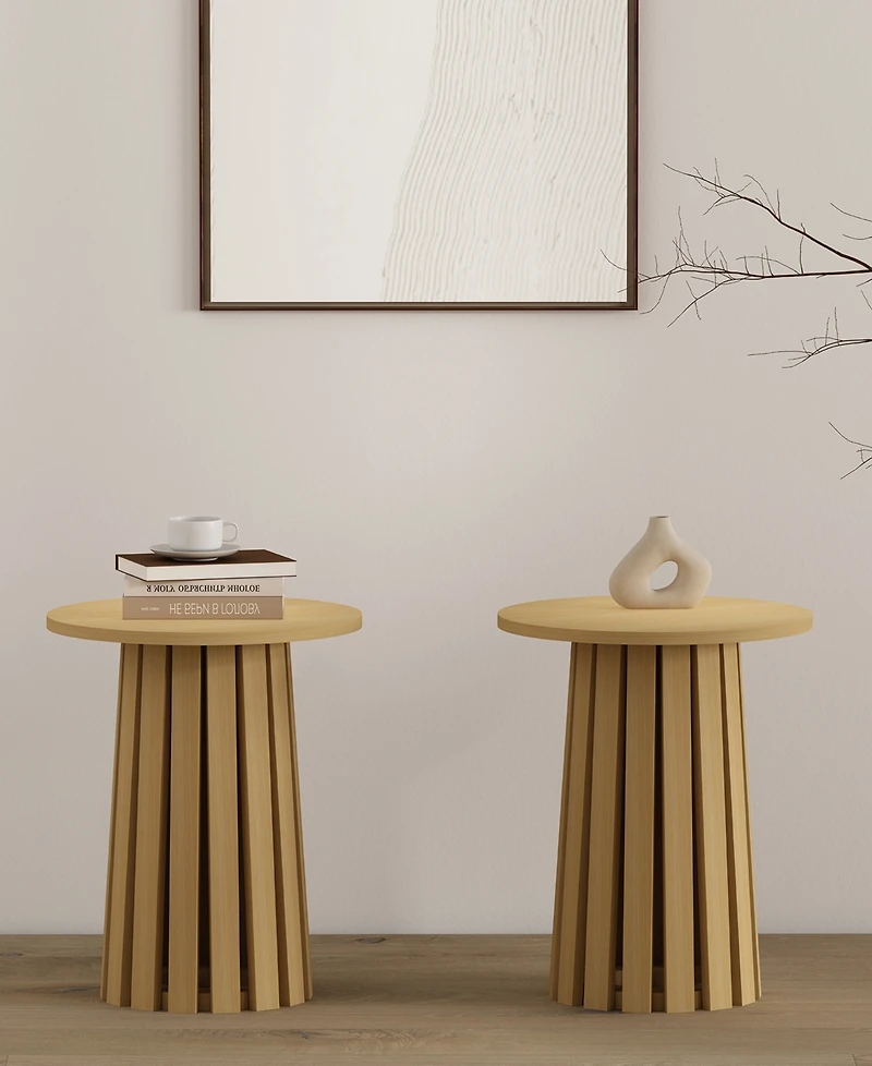 Manhattan Comfort Layla 2-Pc. 17.7" Modern End Table Set