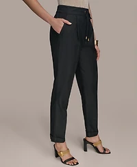 Donna Karan New York Women's Drawstring Cuffed Ankle Pants