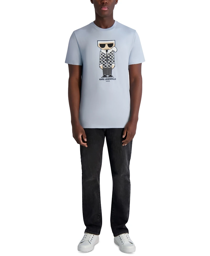Karl Lagerfeld Paris Men's Short Sleeve Flathead Graphic T-Shirt