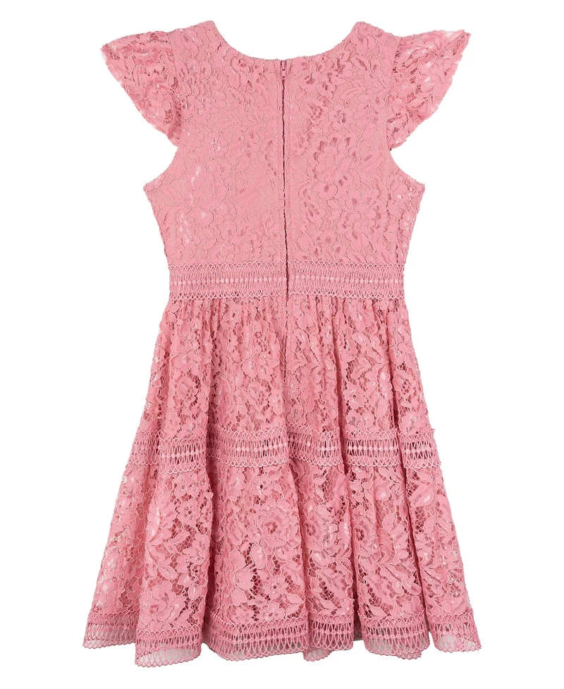 Rare Editions Big Girls Lace Party Dress